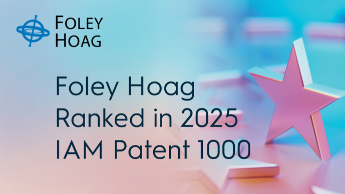 Foley Hoag, 12 Partners Recognized in 2025 Edition of IAM Patent 1000 Page